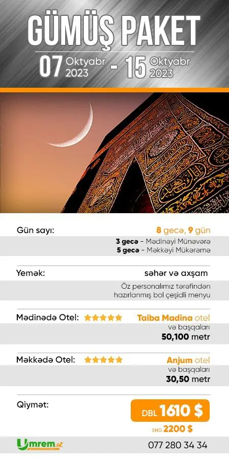 07 oktyabr gumus paket umre