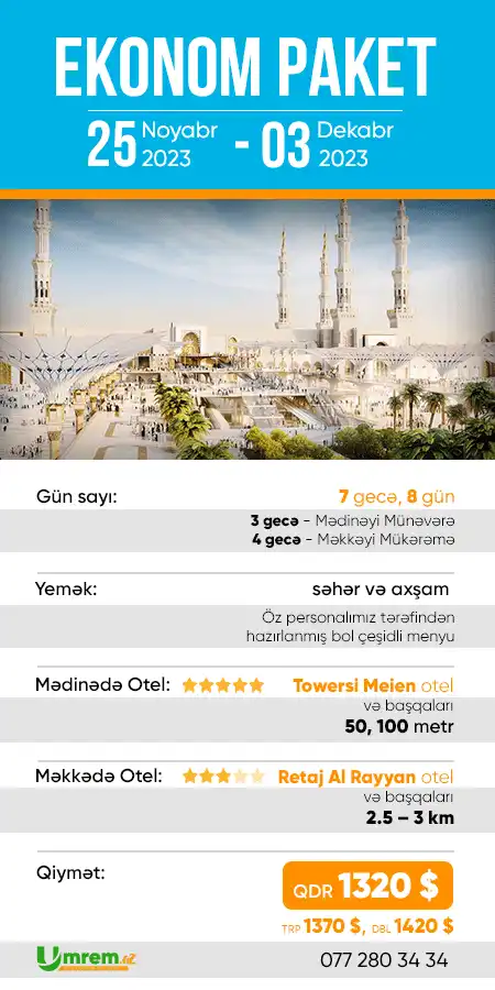 Noyabr2023 ümrə ucuz