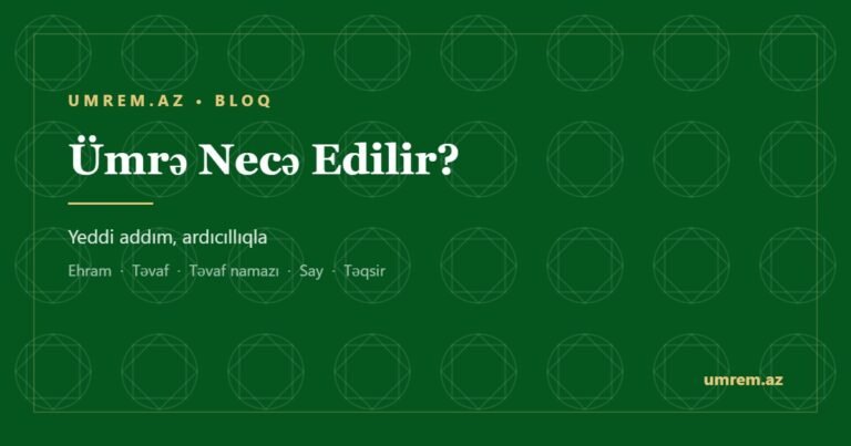Ümrə necə edilir — addım-addım izah, umrem.az bloq yazısı