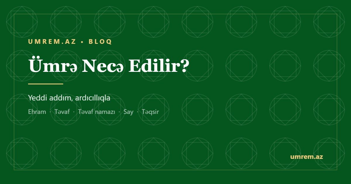 Ümrə necə edilir — addım-addım izah, umrem.az bloq yazısı